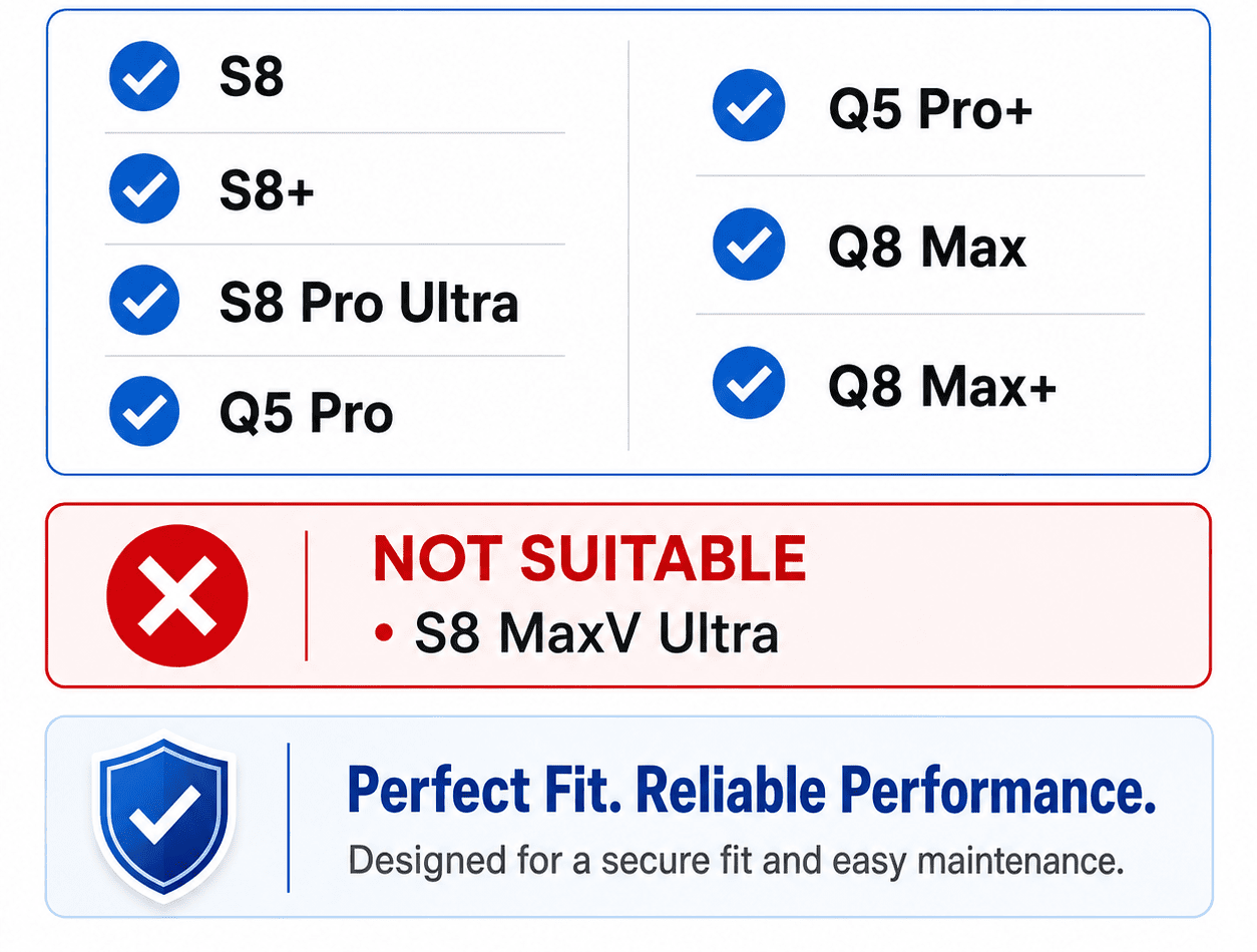 Genuine Roborock S8 / Q5 Pro / Q8 Max Duo Roller Main Brushes